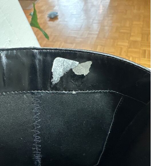 Nine West Women's Black Leather Buckle Strap Tall Riding Boots, Size 6.5, EUC - Picture 10 of 10